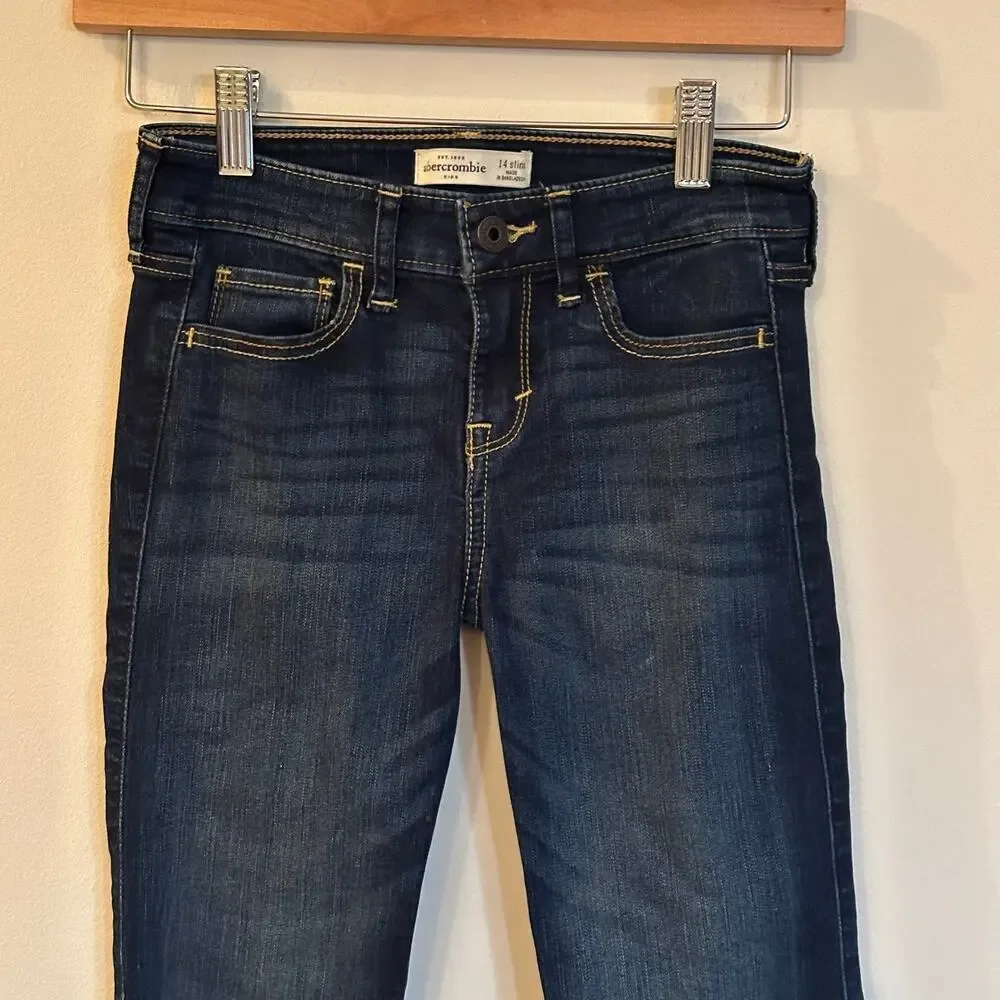 Abercrombie Skinny Jeans sz 14 Slim Dark Wash Girl's Skinny jeans